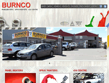 Tablet Screenshot of burnco.co.za